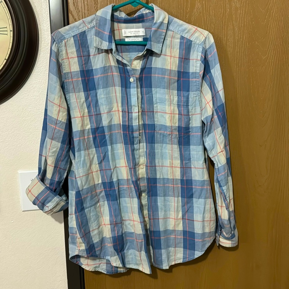 Lucky Brand oversized flannel